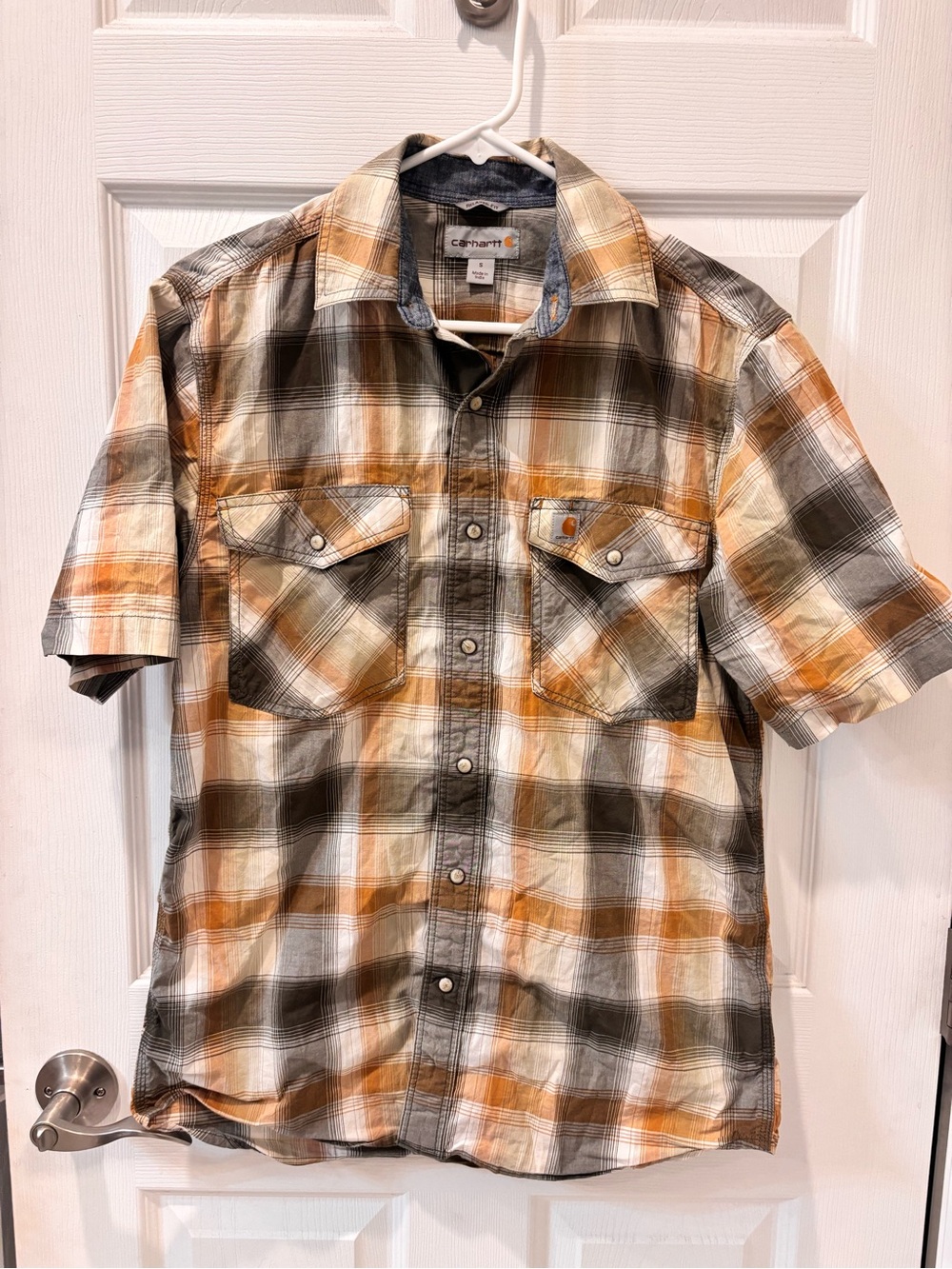 Carhartt Peal Snaps Short Sleeve Plaid Shirt